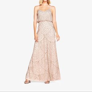 Adrianna Papell ART DECO Beaded Bridesmaid Dress